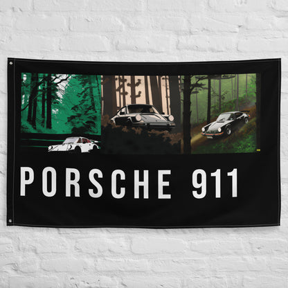Black Porsche Flag